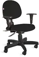 Cadeira Executiva Ergonômica-1910 backsysten Nr17 da ABNT com regulagem de Braço - Cor Preto (J.serrano cor:preto)