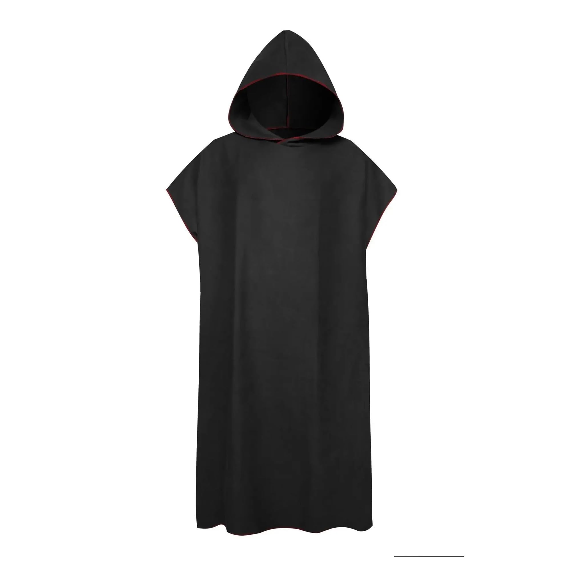 BAOHUIMS Microfiber Hooded Towel Men Women for Swim Beach Travel Quick Dry Changing(Black)