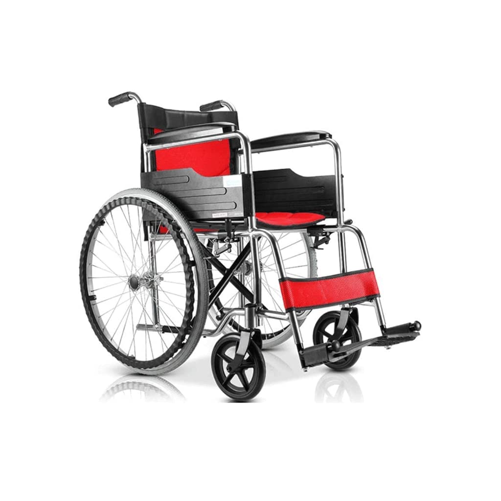 Wózek Inwalidzki Draagbare rolstoelen van aluminiumlegering voor gehandicapten en ouderen Medische lichtgewicht opvouwbare transportrolstoel met voetsteun niezawodny