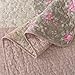 SLPR Secret Garden Patchwork Cotton Pieced Quilt Set - King with 2 Shams, Country Shabby Chic Bedding with Flower Pattern, Pink Floral Farmhouse Quilted Bedspread for All Seasons