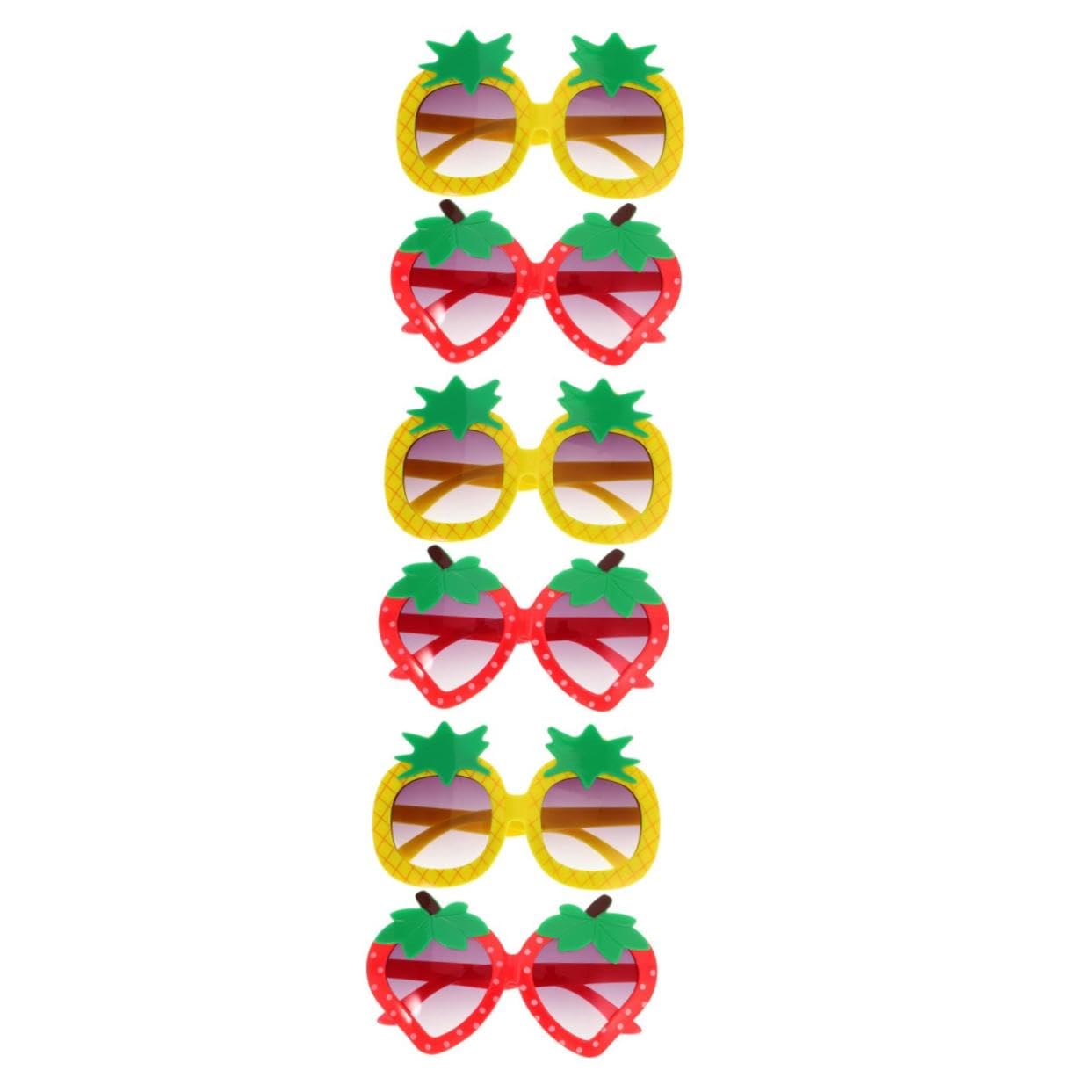 KOMBIUDA 6pezzi Divertenti Per Booth Accessori Per e Compleanni Ananas Props Per Compleanno e Matrimonio Gadget Festivi Per