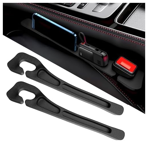Zecirl Car Seat Gap Filler 2 Pack,No Drop Seat Guard,Drop Seat Gap fillers Between Seat and Console Stop Things from Dropping (Black)