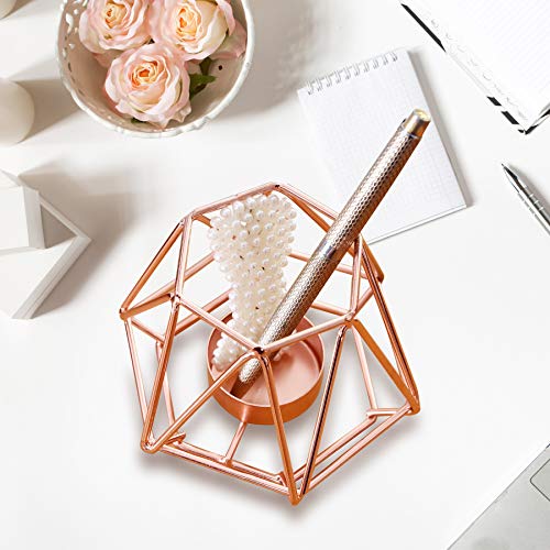 image for Fanxina Set of 2 Metal Hexagon Shaped Geometric Tea Lights, Candle Hol