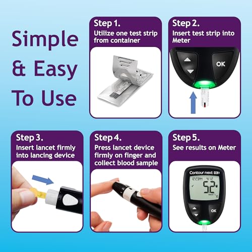 ascensia contour next blood glucose test strips for diabetes  70 count 1 pack - accurate no coding second-chance sampling compatible with all contour next meters for easy blood sugar testing
