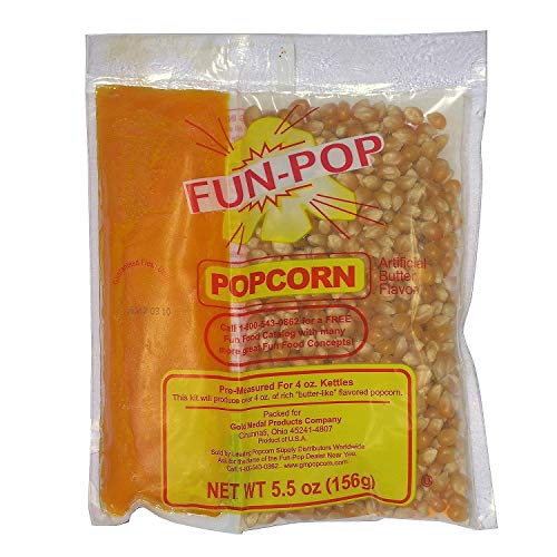 Gold Medal 2834 Mega Pop Popcorn Kit for 4 Oz. Fun Pop - 36 / CS