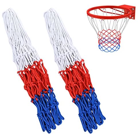 Yolev 2 Heavy Duty Basketball Net Nylon Basketball Net for School Playgrounds for Outdoor Indoor Sports Cover