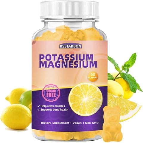 BSSTABBON Magnesium Potassium Supplement - 60 Capsules - High Absorption Magnesium Complex 60cts(BSS770-60) (60 Count) Cover
