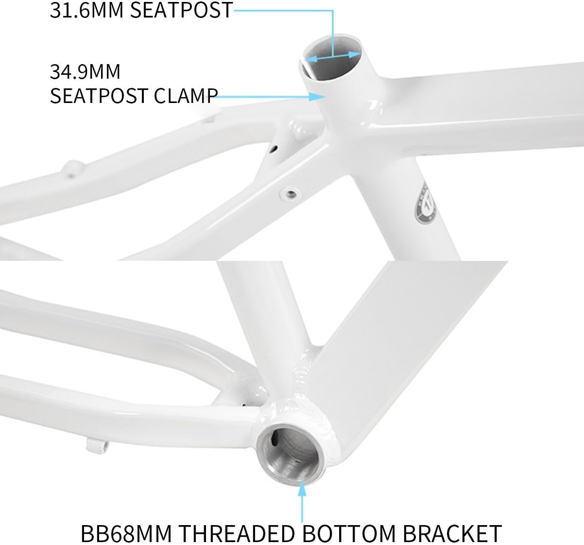 17" Mountain Bike Frame 27.5/29er XC/Enduro Aluminum Alloy Hardtail Frame Disc Brake QR 9x135mm Internal Routing BSA BB68mm