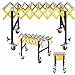 Portable Roller Conveyor with Skate Wheels, 660 LBS Load Capacity Adjustable Conveyor Belt, Height 30-50 Inches & Expandable Length 24-50 Inches Industrial