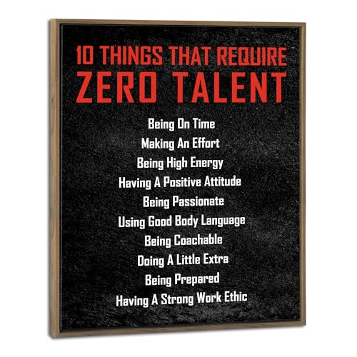 Pyradecor Large Framed Canvas Wall Art Inspirational Poster Motivational 10