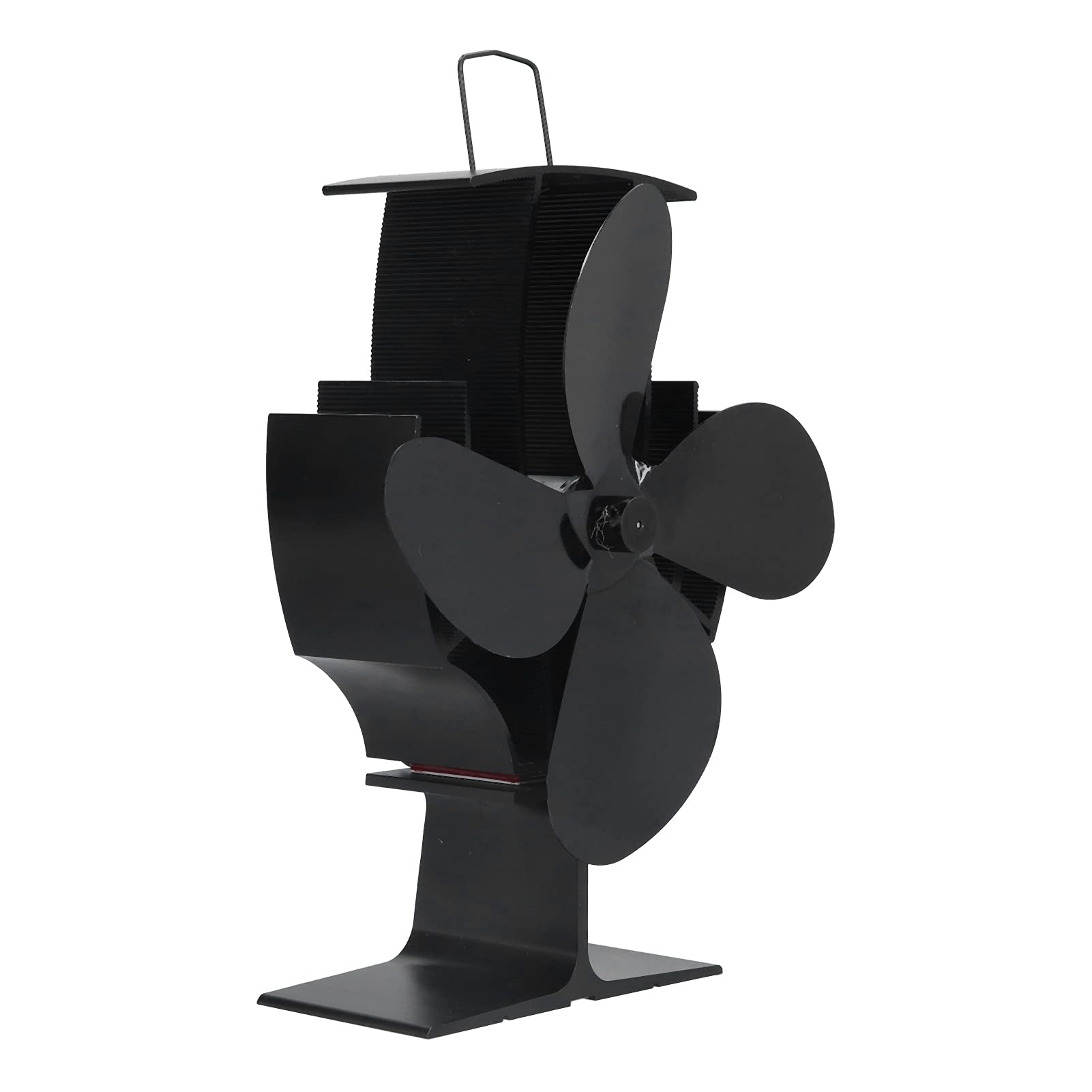 Septpenta Heißer Holzofenventilator mit 4 Flügeln für Die Holzverbrennung Zu Hause, Extrem Leiser, Nicht Elektrischer Kaminventilator, Der Warme Innenluft für Den Kamin Zirkuliert
