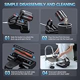 Mattress Vacuum Bed Vacuum Cleaner with 253.7nm UV-C Light 16Kpa Suction 40000 Rpm/Min Brushroll Rotation HEPA Filter Heating Anti Dust-Mite Cleaning Machine Cyclone Dust Filtration 600W Corded - Image 6