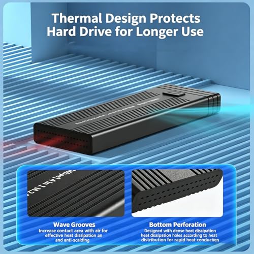 Carcasa de Aluminio para Disco con Adaptador USB C y Lector SD miniatura 5