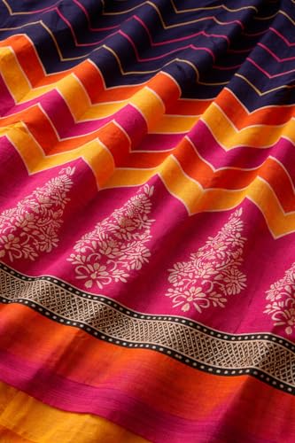 Image of Women's Cotton Blend Unstitched Kurti Set for Women | A-Line Style Dress Material | 2-Piece Traditional Ethnic Wear Suit Fabric