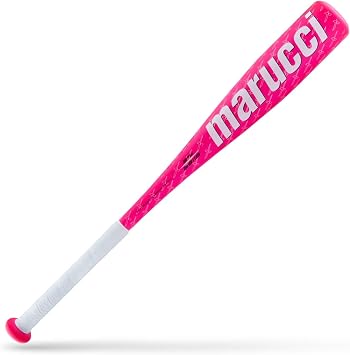 Marucci CATX2 Tee Ball Bat, 2 5/8" Barrel,11 Drop, Red/Pink, USA Baseball