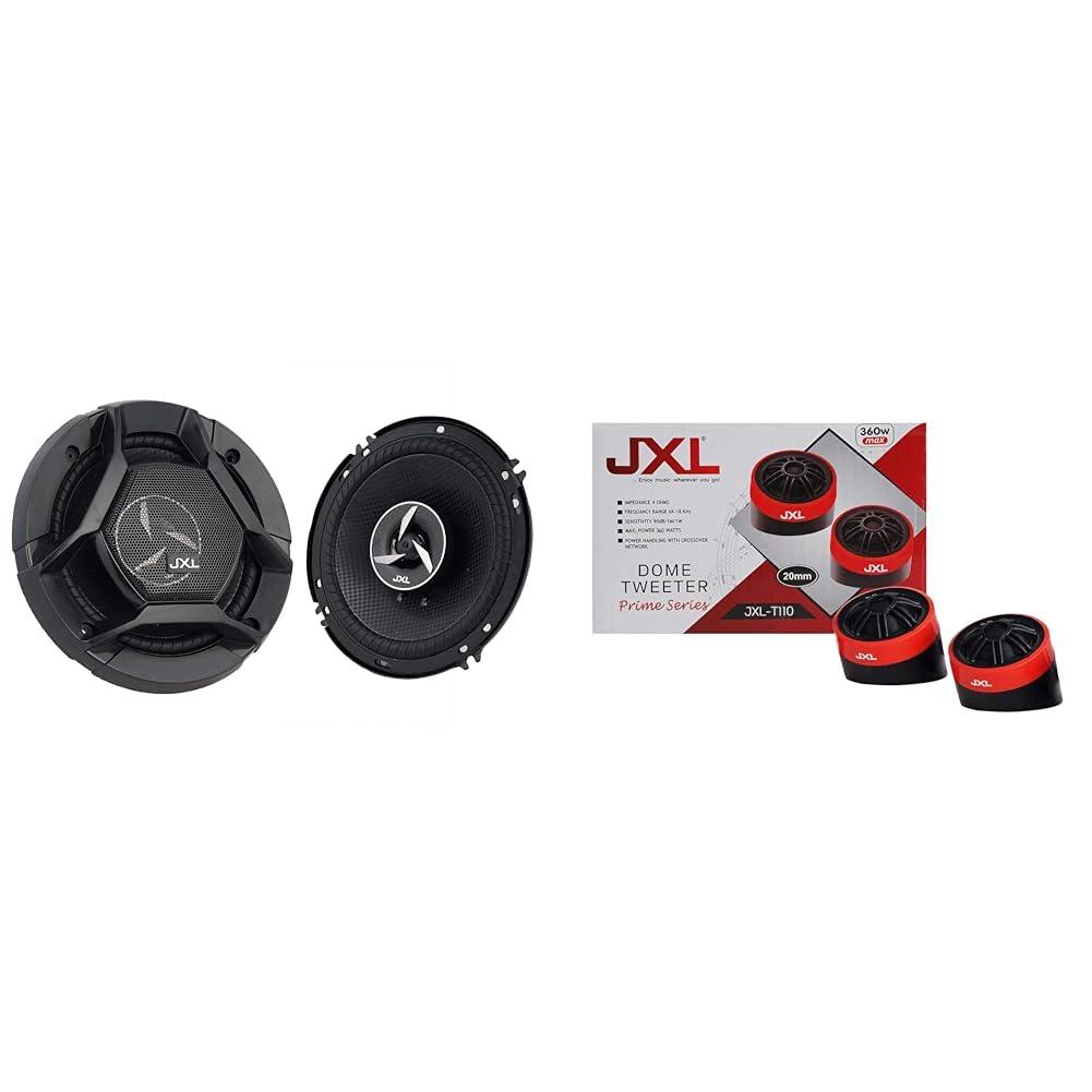 JXL 1690 High Performance 3 Way 6 Inch Coaxial Car Speaker with Inbuilt PEI Car Tweeter and HOP Woof-image-46