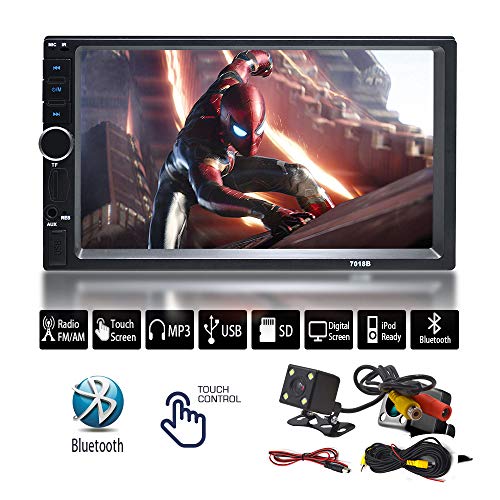 7" Inch Double Din Touchscreen in Dash Stereo Car Receiver Audio Video Player