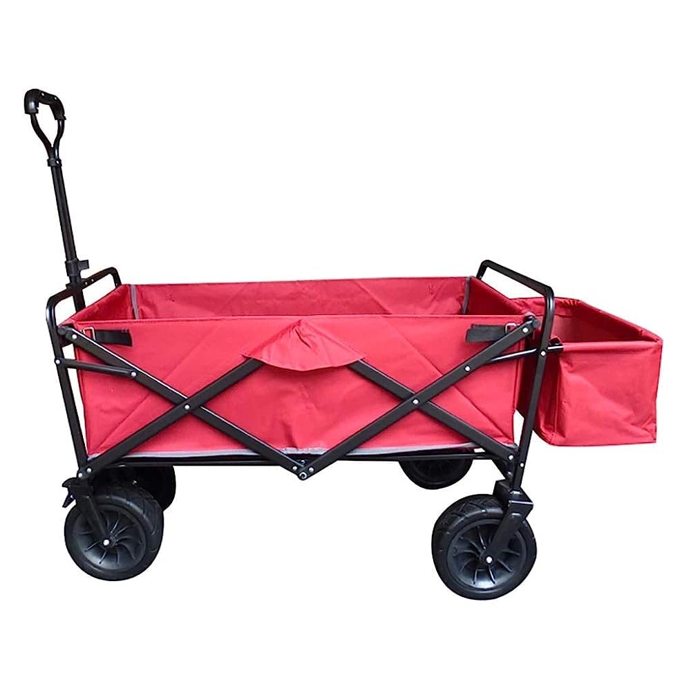 Handcart Folding Garden Trolley Cart Heavy Duty Wagon Multi-Function Shoppi