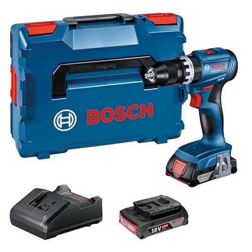 Bosch Professional 18V System perceuse-visseuse à percussion sans-fil GSB 18V-45 (régime à vide 1...