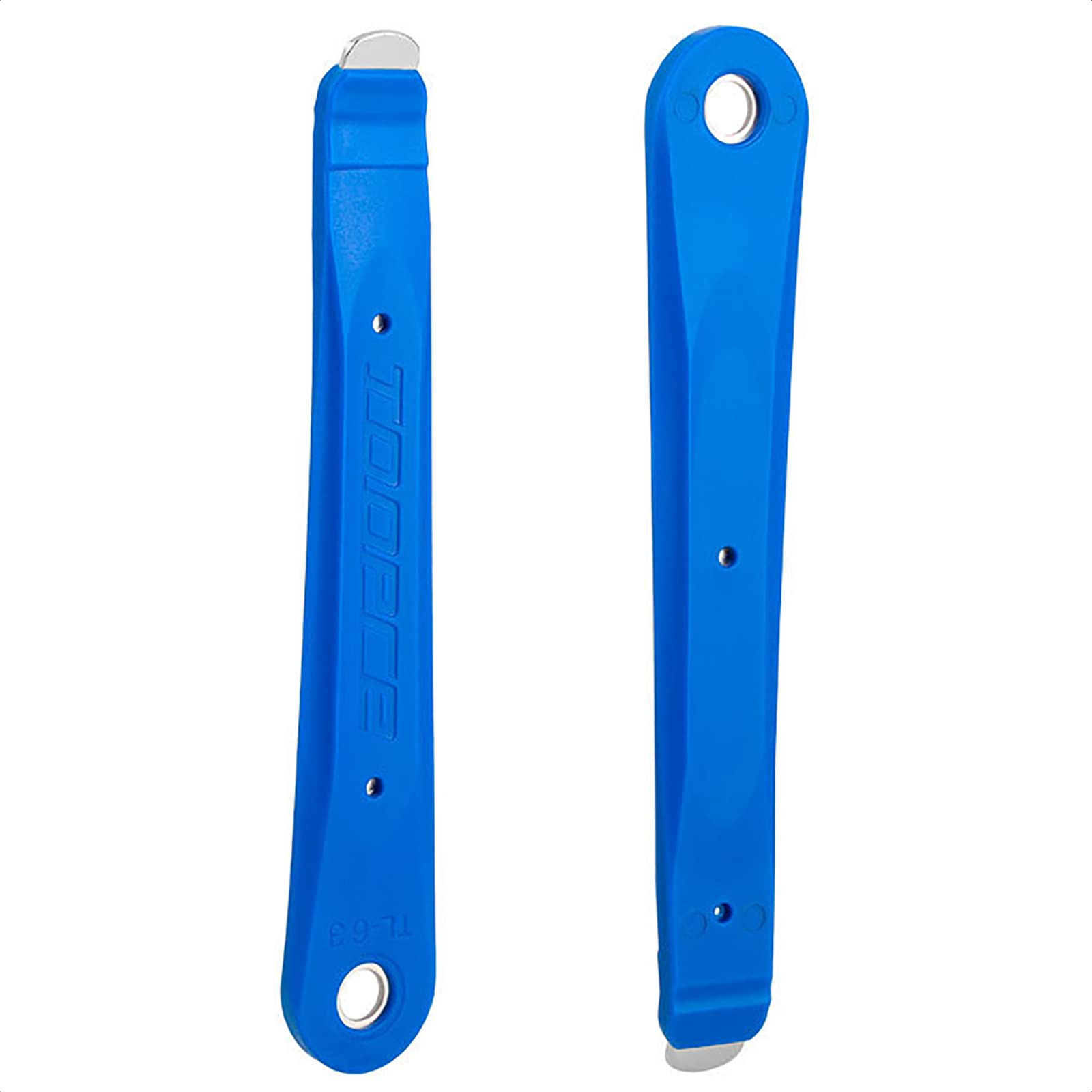 KIEVODE Set of 2 Steel-Core Tyre Levers for Mountain and Road Bikes - Durable Metal Tire Carded Tools for MTB and Bicycle Repairs