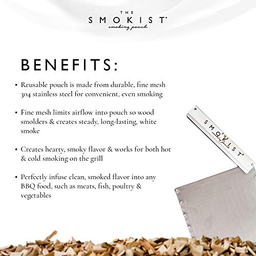 The Smokist Smoking Pouch para Parrilla de Acero Inoxidable miniatura 2