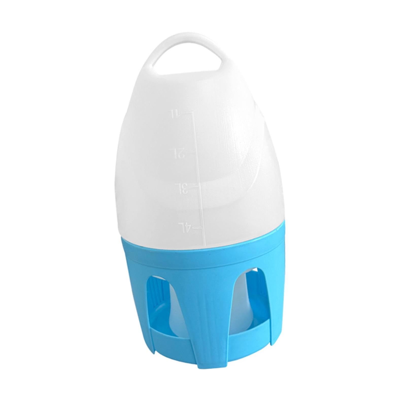 F Fityle Abreuvoir Automatique à Oiseaux Distributeur Portable avec Poignée Récipient Grande Capacité Matériau Solide Convient pour Cages Oiseaux Maison, 6 L