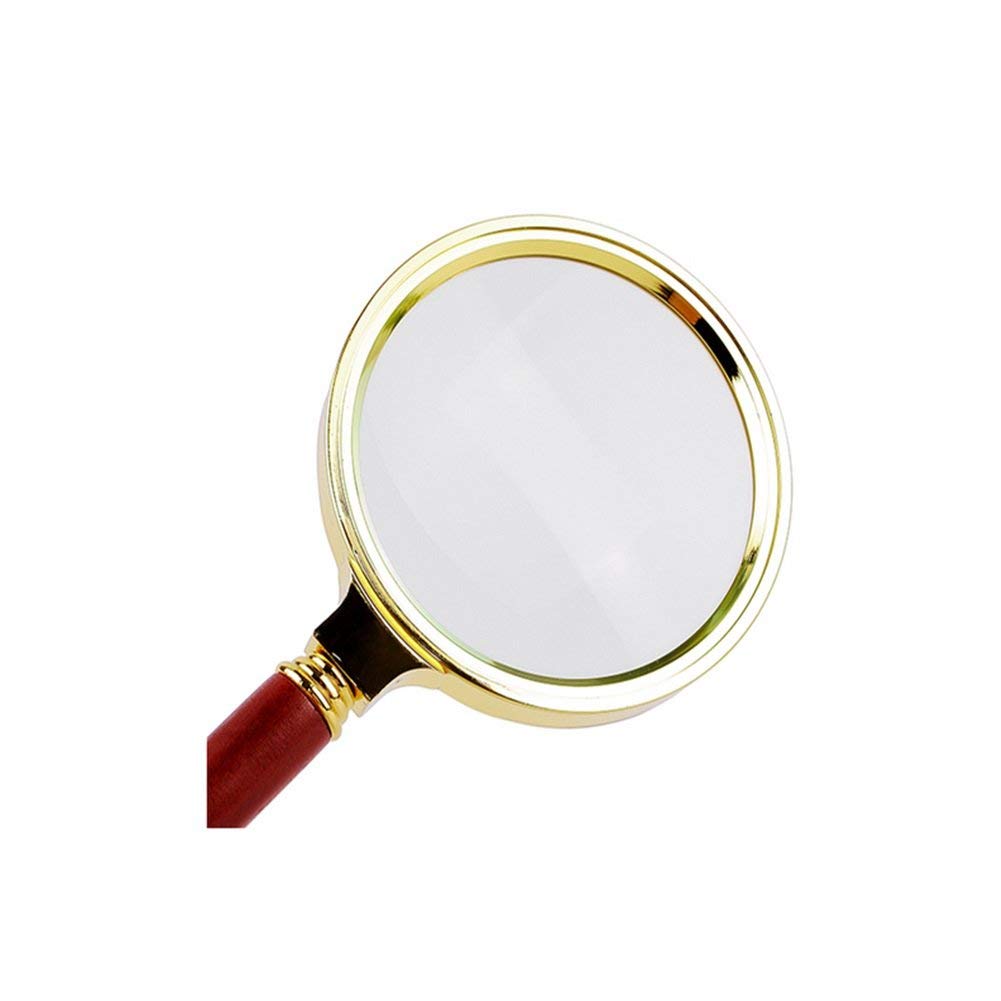 Lupas 5X Lente HD Lupa de Mano con Mango Personas mayores Lectura Libros Periódicos Mapas Pasatiempos Manualidades Tallado Identificación Lupa