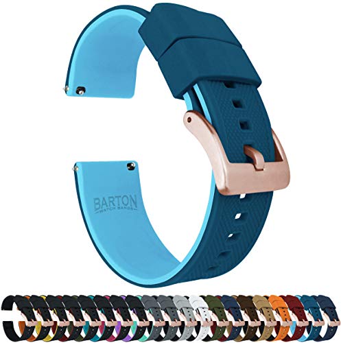 Image of BARTON Elite Silicone Watch Bands - Gold Buckle Quick Release