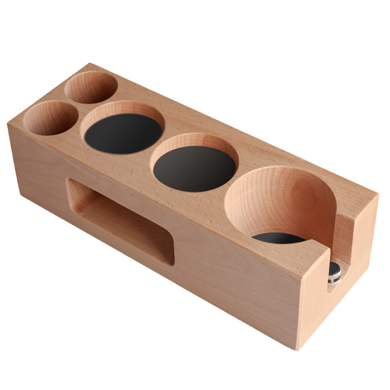 Kalttoy A Height Djustable Wood Coffee Filter Tamper Holders Reduce Shaking Coffee Tamper Portafilter Ccessories Holder