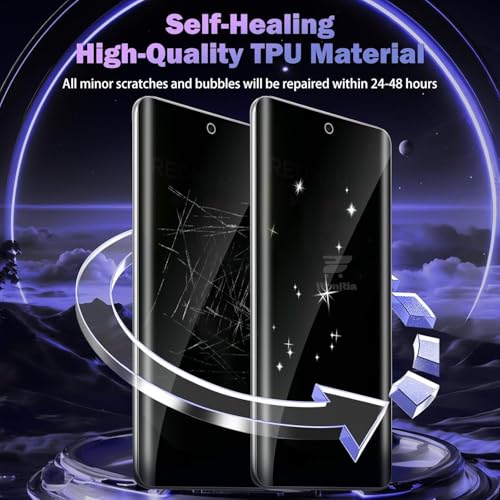 Image of WonRia Pack 1 - Privacy Screen Guard Protector for Vivo V60 | V60E | V50 | V50E 5G Unbreakable Membrane Anti-Spy |Flexible TPU Film | Installation Kit | Transparent