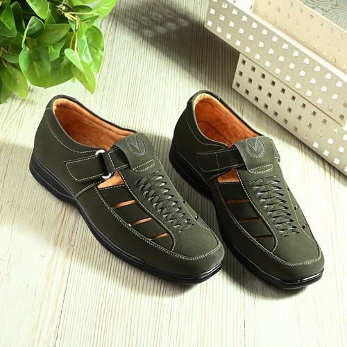 Image of Vellinto LUXON Ethnic Roman sandal II Stylish Synthetic Leather Sandals
