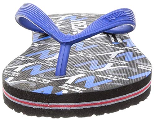 Image of Relaxo Plus Men's Blue Black Slippers-6 (RP0012G BLBK0006)