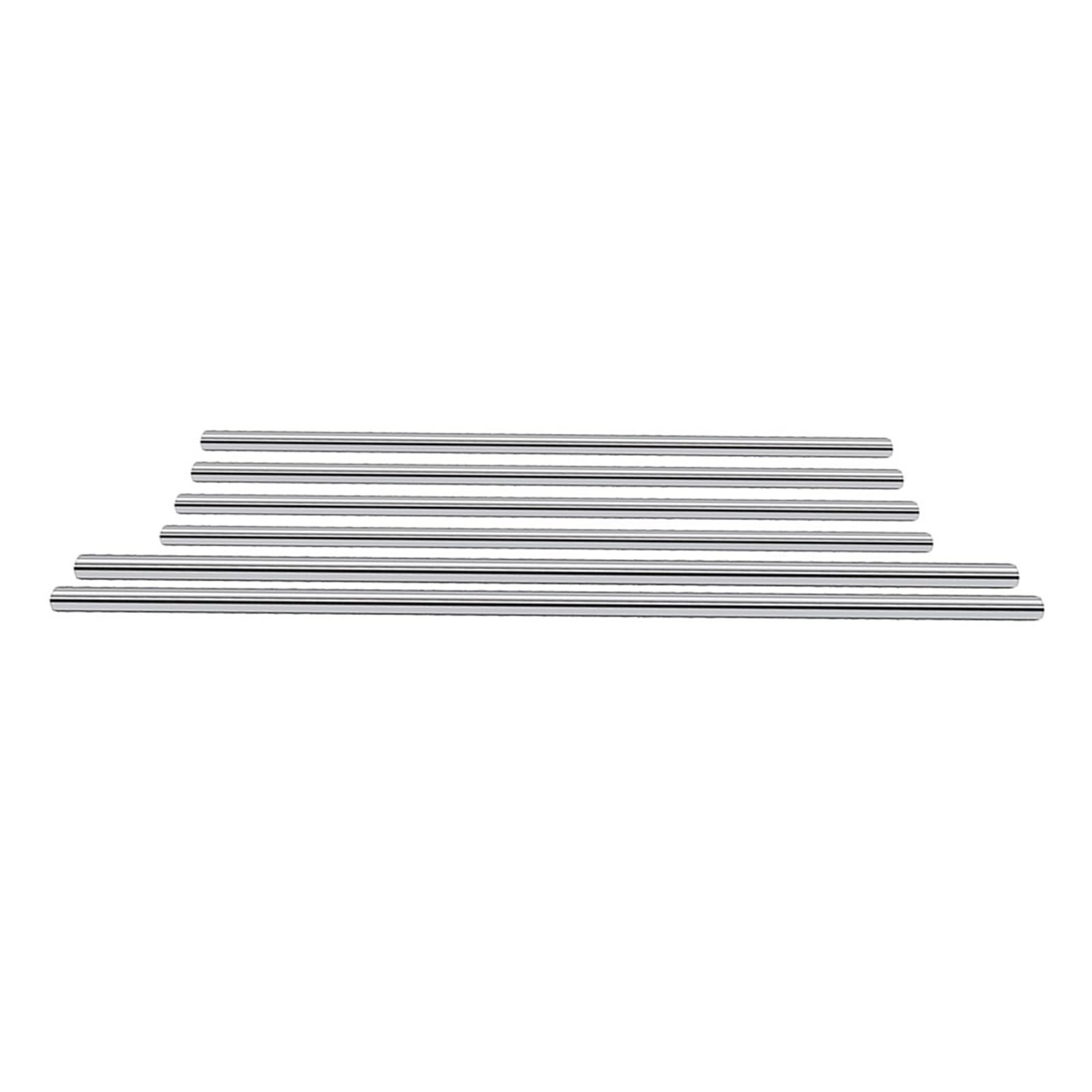 Szyna liniowa 2 szt. 10x340mm oś optyczna + 4 8x279mm hartowane gładkie pręty zestaw chromowany liniowy wał szynowy metryczny okrągły pręt prowadnica ślizgowa