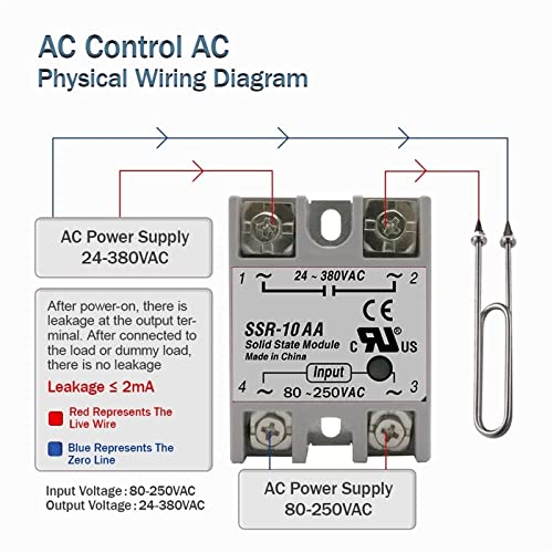 Module SSR 60A à commutation silencieuse et stable pour régulateur thermique AC - 6