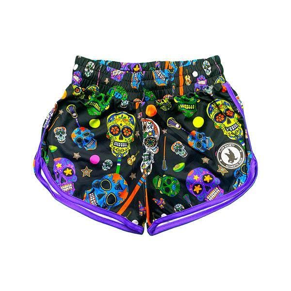 Flow Society Sugar Skullz Girls Athletic Shorts