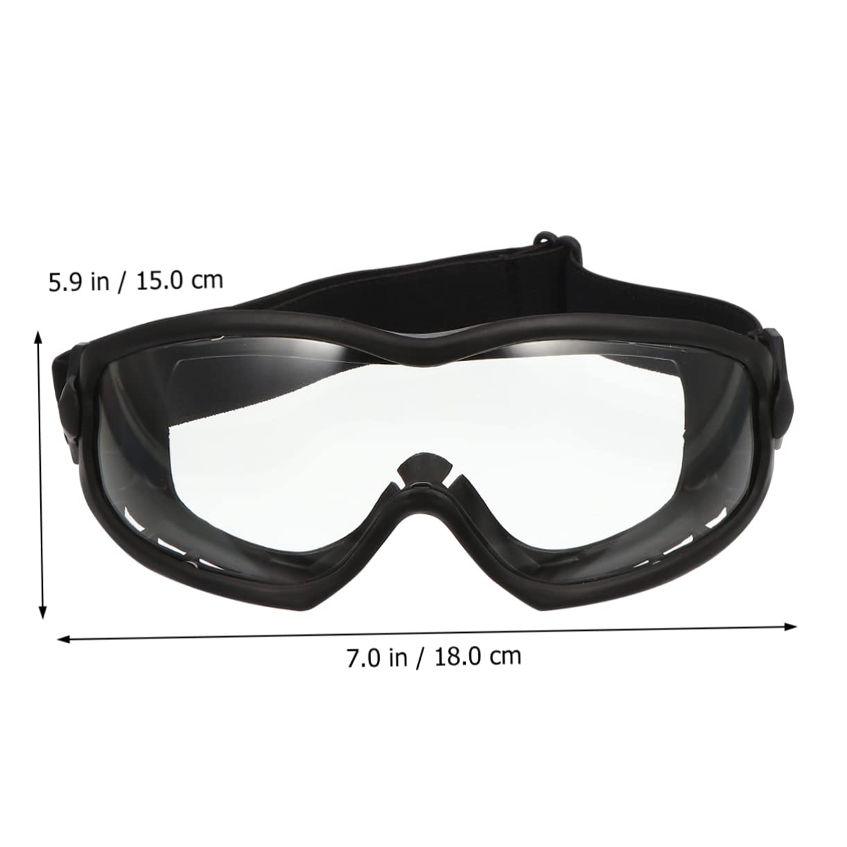 BESTYASH Occhiali Protettivi da Esterno Unisex in Tpe Pc, Resistenti al Vento e Spray, per Ciclismo e Attività Outdoor, Design Retrò Nero Portatile