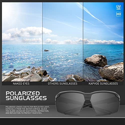 KAPVOE Sports Sunglasses Polarized Cycling Glasses Baseball Running Mountain Bike Triathlon Golf MTB for Men Women - K87 - Image 3