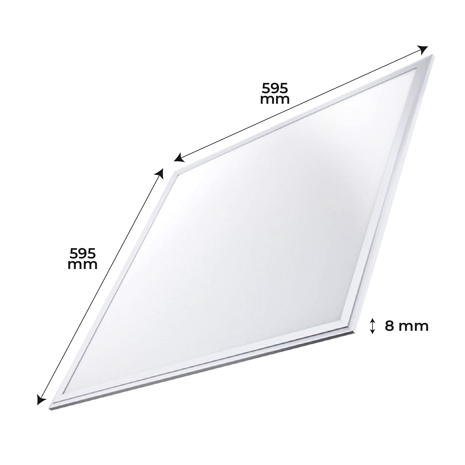 Pannello LED 600x600 48W 6500K Luce Diurna – Incasso O Superficie, A++