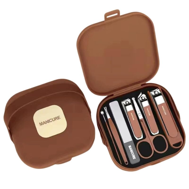 Nail Clippers Set 7-in-1 Grooming Kit | Stainless Steel Pedicure & Manicure Tools | Includes Nail Clippers and More-image-35