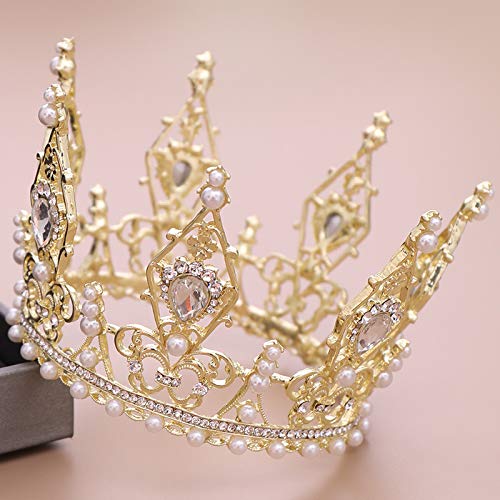 Tiara de perla hecha a mano para lucir como una reina en tu gran día 3