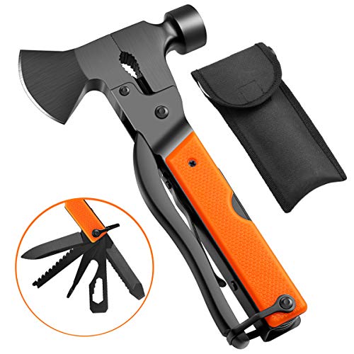 MOAOO Multitool Camping Tool Survival Gear Gifts for Men Dad Husband 14-in-1 Multi