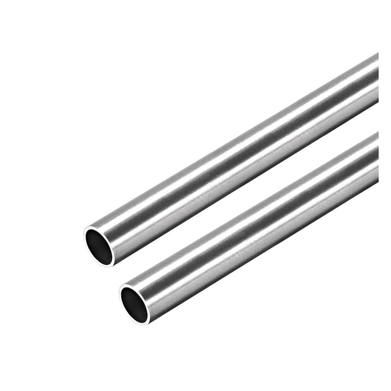 Kupferrohr, 2 Stück nahtlose, gerade Rundrohre aus Edelstahl 304 mit 6 mm, 7, 8, 9 und 10 Außendurchmesser, Länge 250(10mm x 0.8mm)