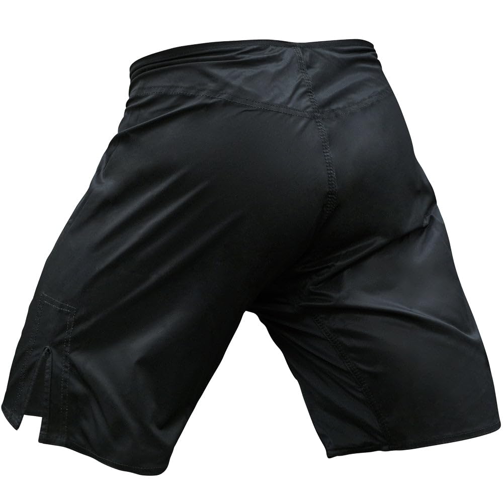 Meister Elite Flex Fighter Boardshorts für MMA Training und Gym Workouts - Blank No Logo