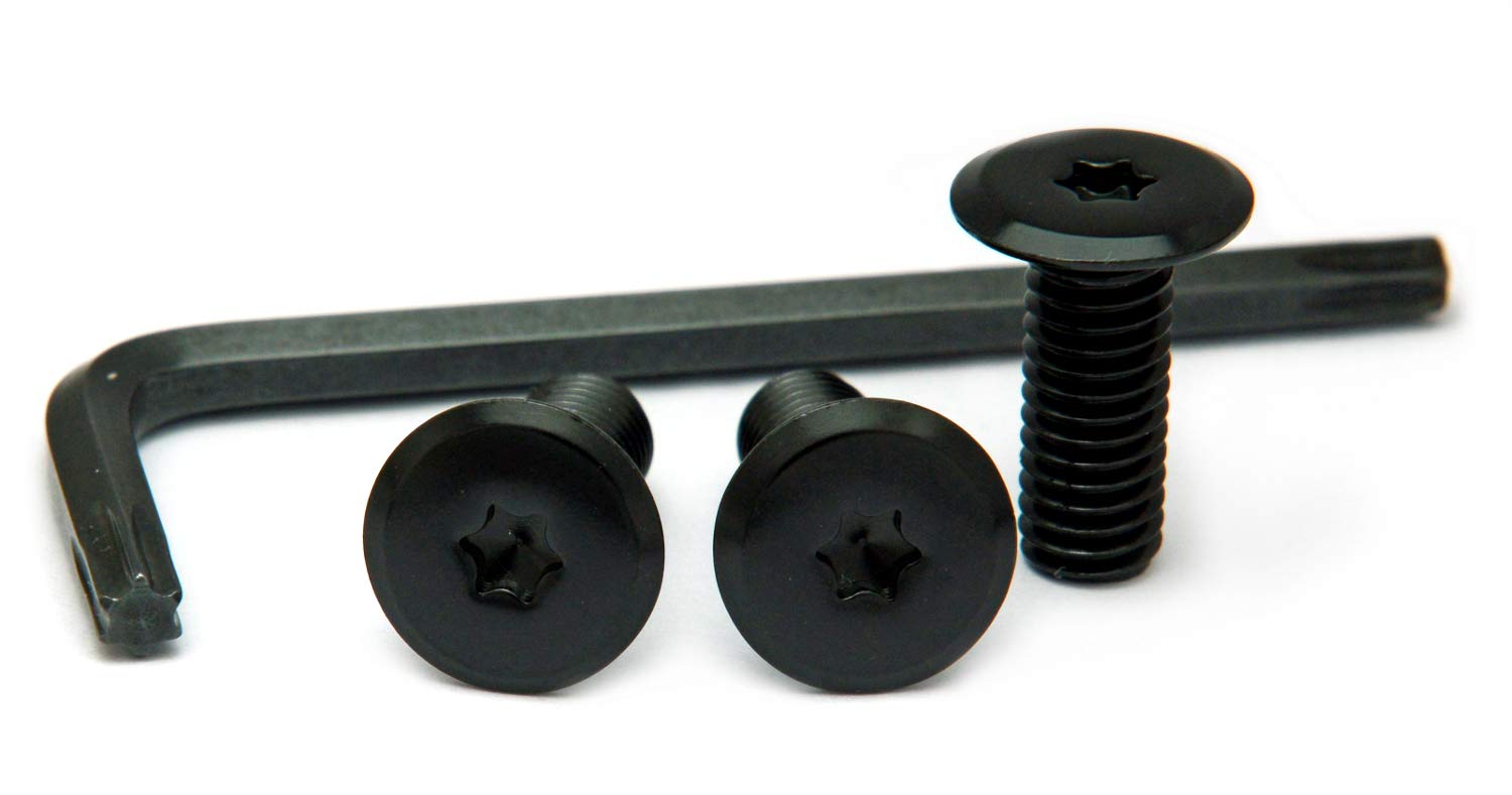 Amazon | ナンバープレート用ボルト フラットタイプ アルミ(ブラック