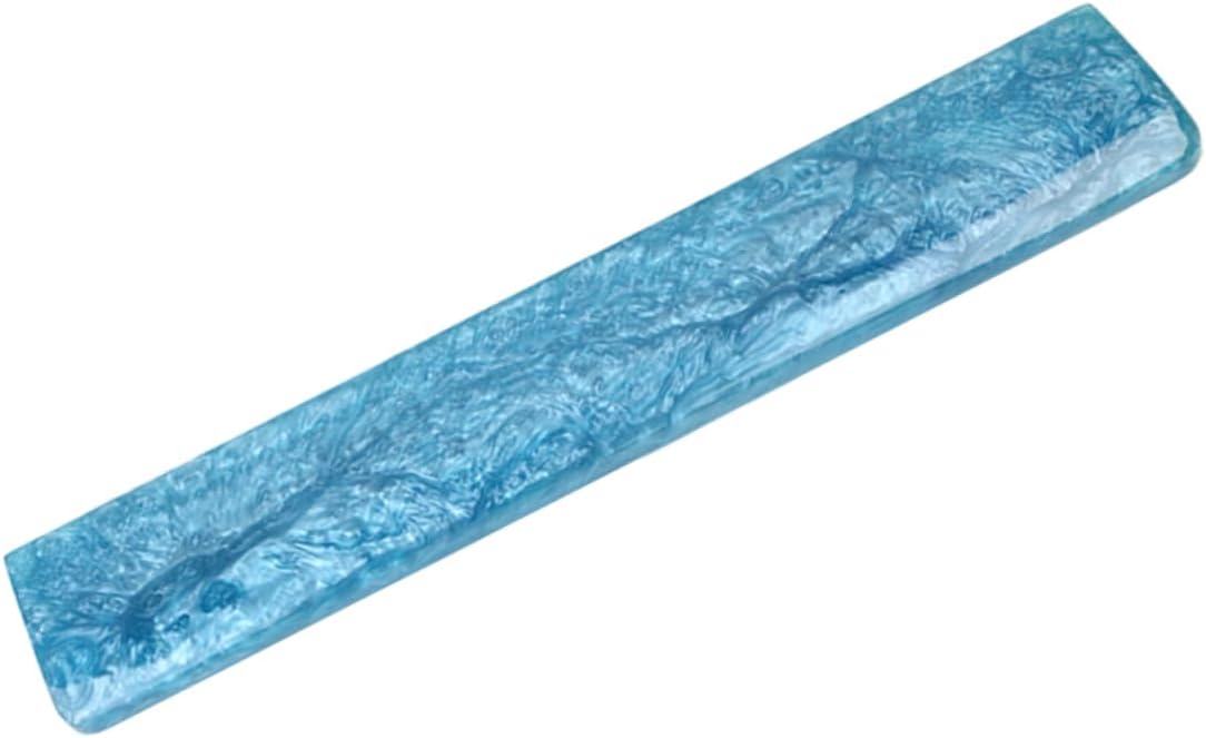 Gadpiparty Keyboard Wrist Rest Pad Blue Resin Hand Holder Wrist Support for Keyboard Gaming Accessory
