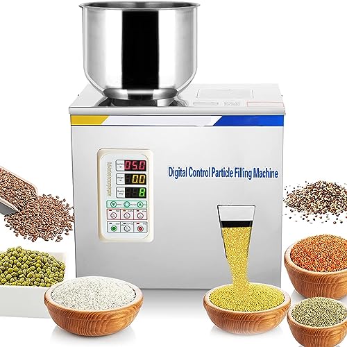 【Ampie applicazioni】 Adatto per il riempimento di polvere secca come: farina, latte in polvere, polvere di caffè, polvere chimica e altra polvere secca. Per il particolato secco, si consiglia di utilizzare il modello a tramoggia rotonda. Non adatto per polvere densa e umida.