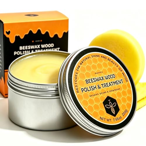 VENYIKJ Beeswax Wood Polish & Conditioner, Multipurpose Wood Care Wax,