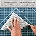 New Leaf Stitches Slotted Trimmer - Acrylic Template Ruler for Accurate Cutting and Trimming - Designed for Half-Square Triangles, Strip Piecing, Block Construction - Ideal Stencil & Tool for Quilters