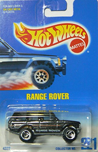 Hot Wheels 1991-221 Black Range Rover 1:64 escala miniatura 1