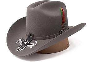 Auténtico sombrero de vaquero vaquero gris texanas 100x para hombres